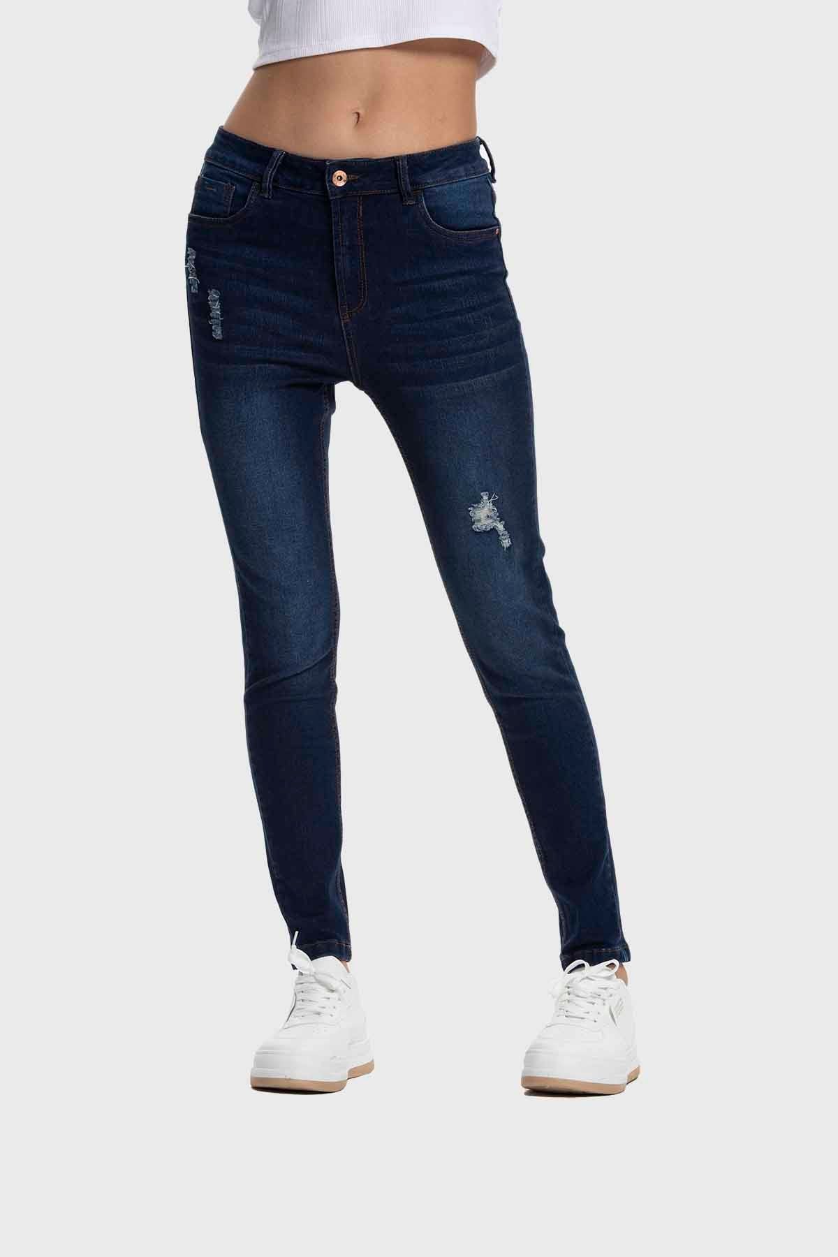 Jeans Mujer Skinny Lia Azul