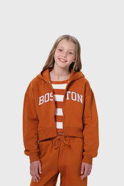 Polerón Niña Print Camel
