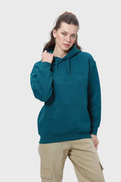 Polerón Mujer Canguro Print Verde