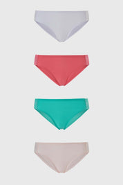 Calzón Mujer Bikini Detalle Costado Tripack Rosa
