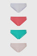 Calzón Mujer Bikini Detalle Costado Tripack Rosa