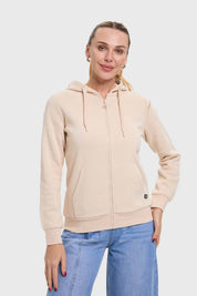 Polerón Mujer Hoodie Beige