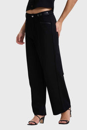 Pantalón Mujer Sastrero Tiro Alto Negro