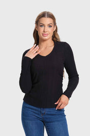 Polera Mujer Rib Camman Negro