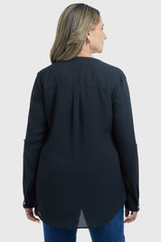 Blusa Mujer Estampado Negro