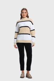 Sweater Mujer Bloques Beigev