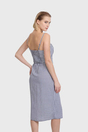 Vestido Mujer Largo Escote Blanco