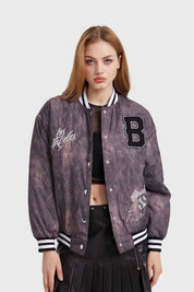 Chaqueta Mujer Bomber Design Negro