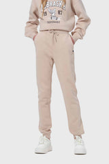 Pantalón Buzo Niña Jogger Beige