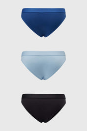 Calzón Mujer Tripack Algodón Azul