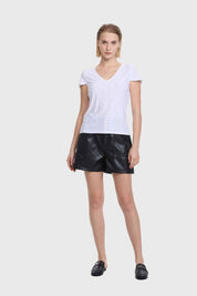 Polera Mujer Espalda Rebajada Blanco