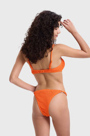 Traje De Baño Mujer Sosten Vuelo Naranjo