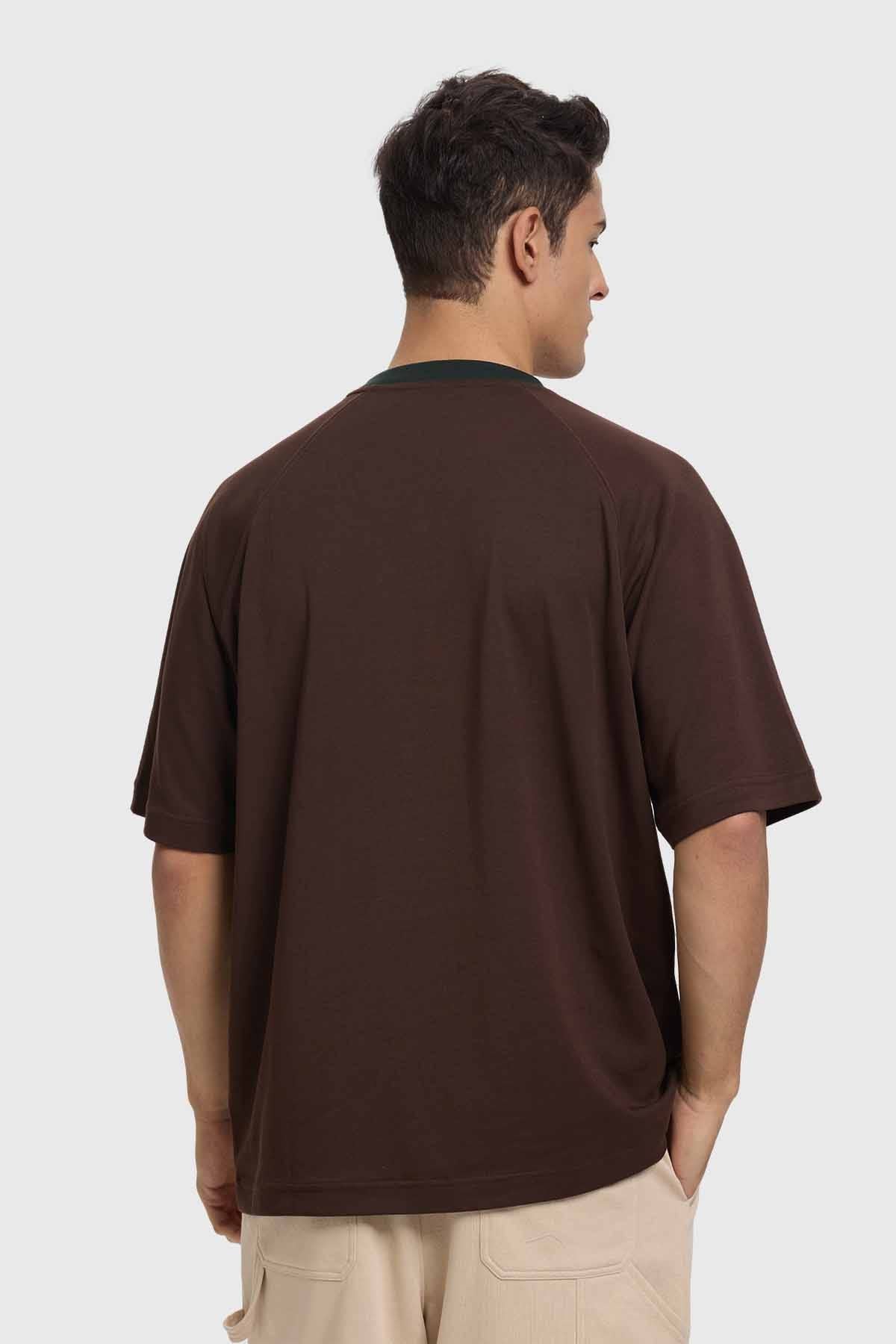Polera Hombre Futbol Chocolate