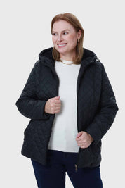 Parka Mujer Con Bolsillo Negro