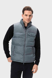 Parka Hombre Con Bolsillo Gris