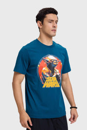 Polera Hombre Yoda Petróleo