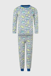 Pijama Niño Fosforescente Azul
