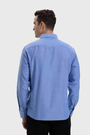 Camisa Hombre Oxford Azul
