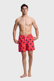 Traje De Baño Hombre Print Coral