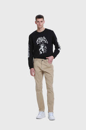 Jeans Hombre Slim Beige
