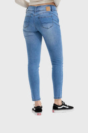 Jeans Mujer Skinny Kim Azul
