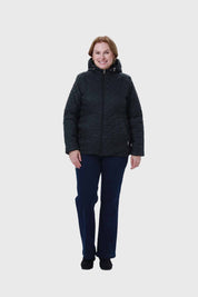 Parka Mujer Con Bolsillo Negro
