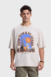 Polera Hombre Print Basketball Beige