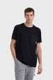 Polera Hombre Bolsillo Negro