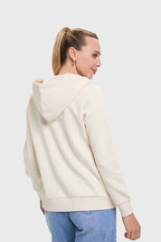 Polerón Mujer Hoodie Crudo