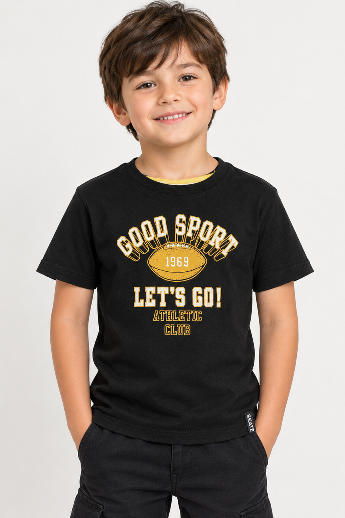 Polera Slim Niño Negro
