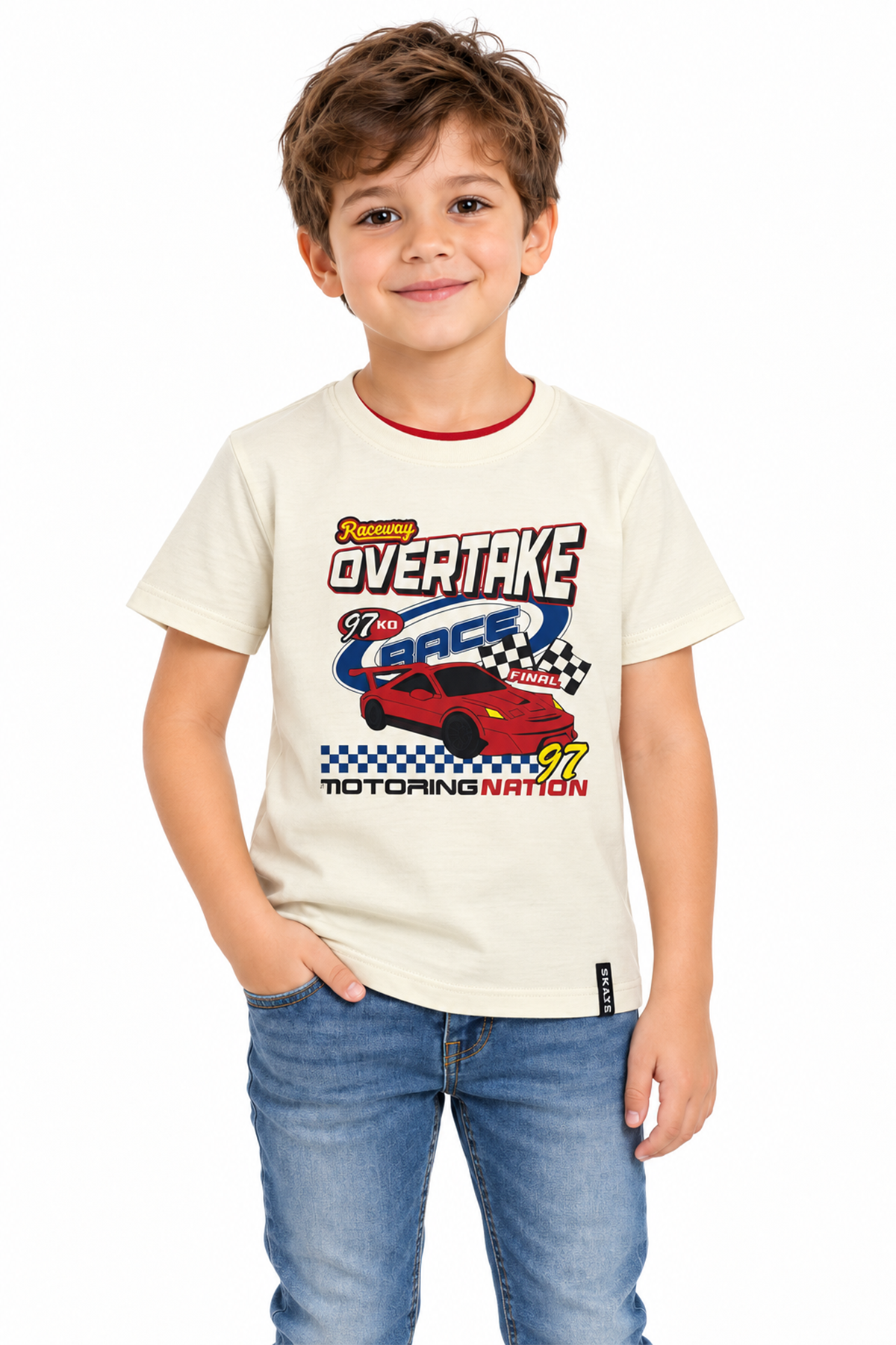 Polera Slim Niño Crudo