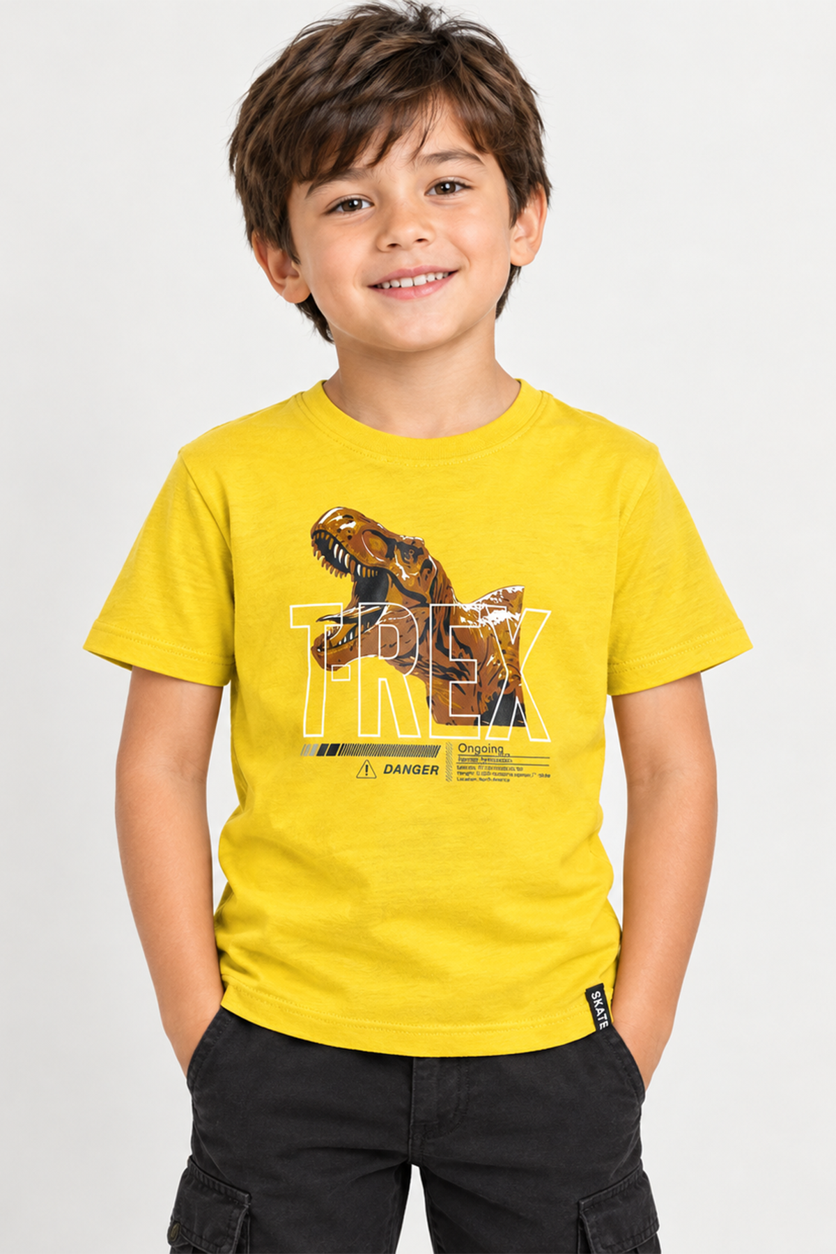 Polera Slim Niño Amarillo