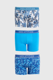 Boxer Hombre Tripack Azul