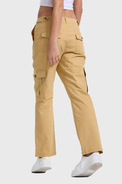 Pantalón Mujer Semi Recto Gabardina Caqui
