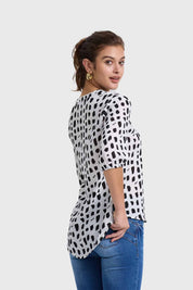Blusa Mujer Print Crudo