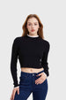 Sweater Mujer Contraste Negro