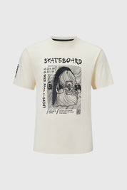 Polera Niño Relieve En Print Beige