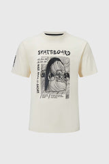 Polera Niño Relieve En Print Beige