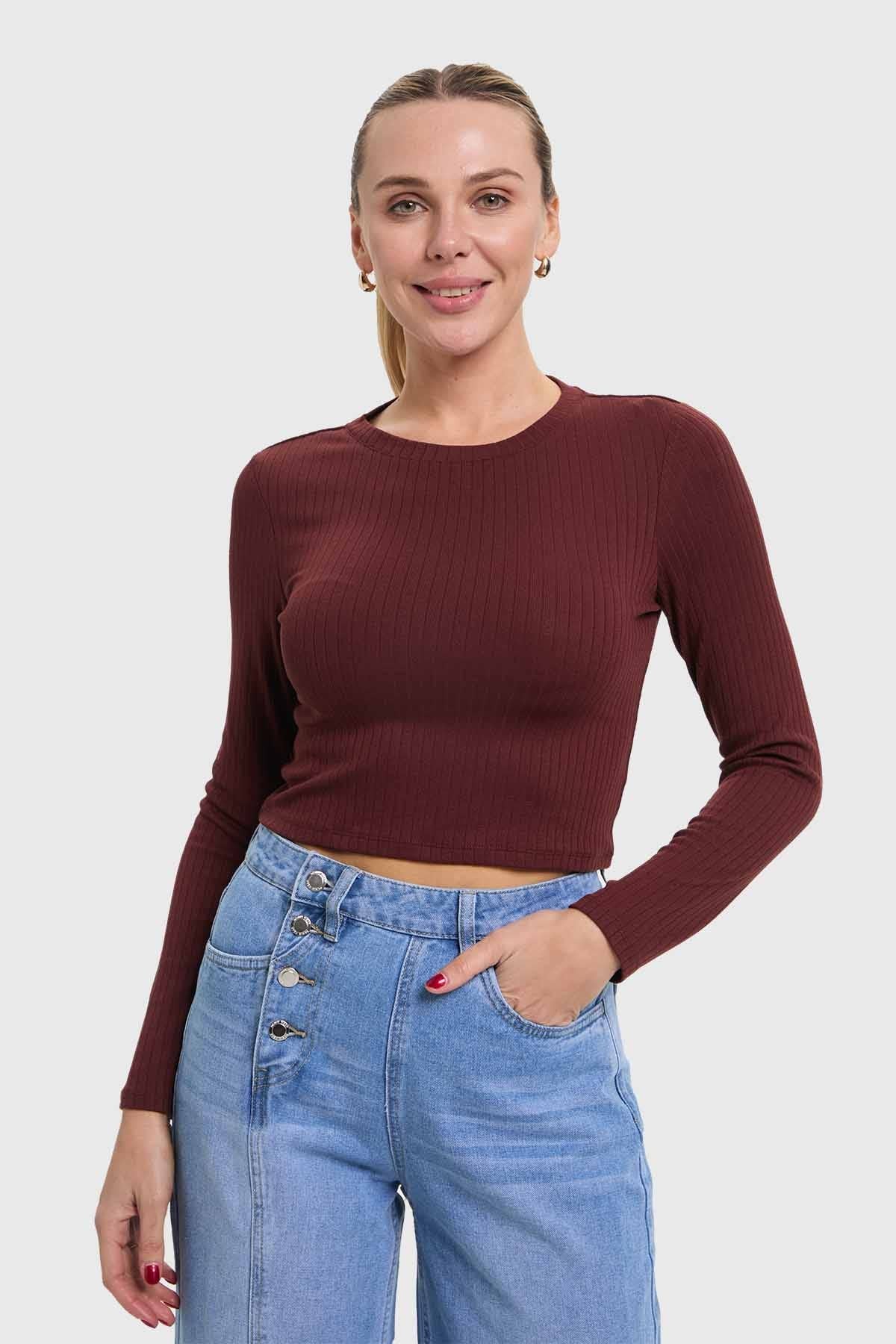 Polera Mujer Café