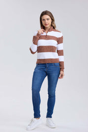 Sweater Mujer Tejido Beige