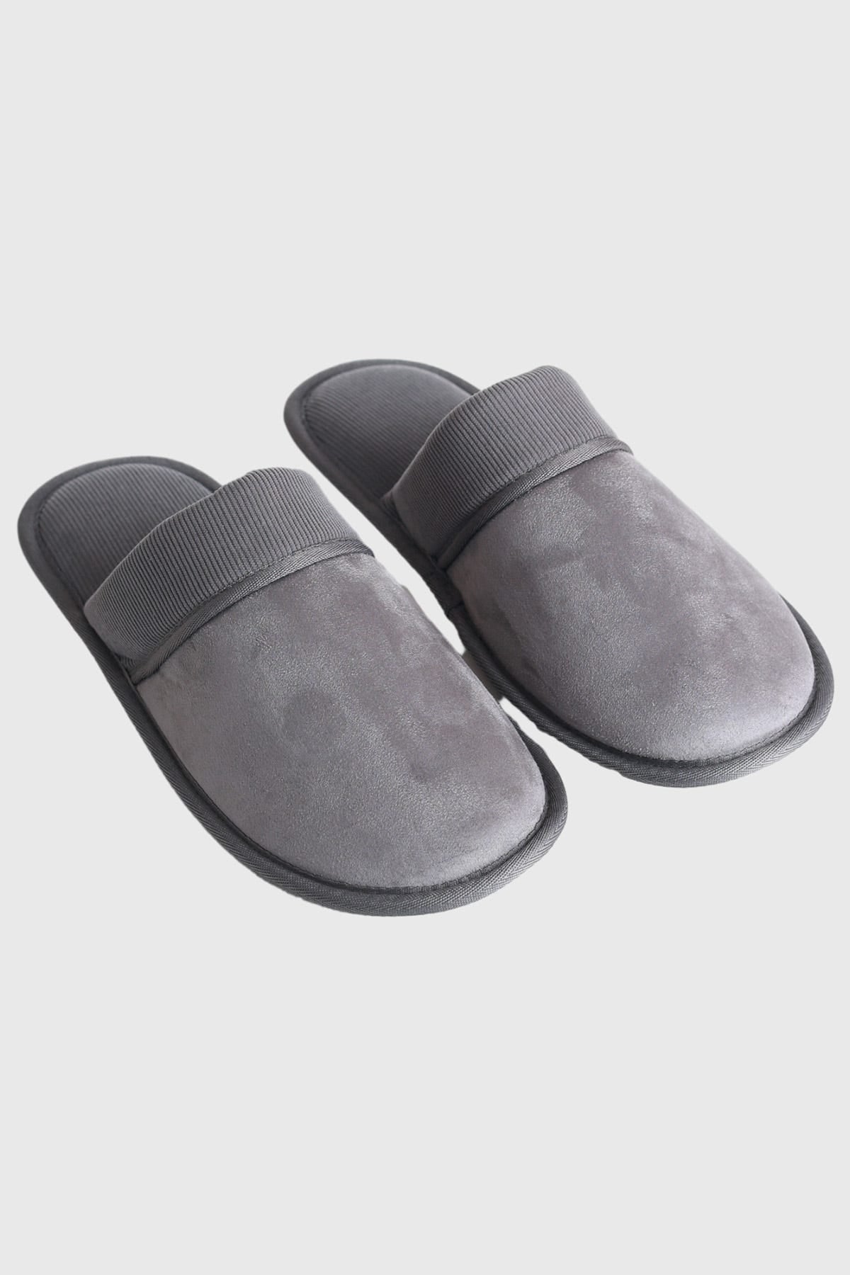 Pantufla Hombre Caja Regalable Gris