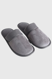 Pantufla Hombre Caja Regalable Gris