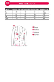 Blazer Mujer Efecto Cuero Chocolate