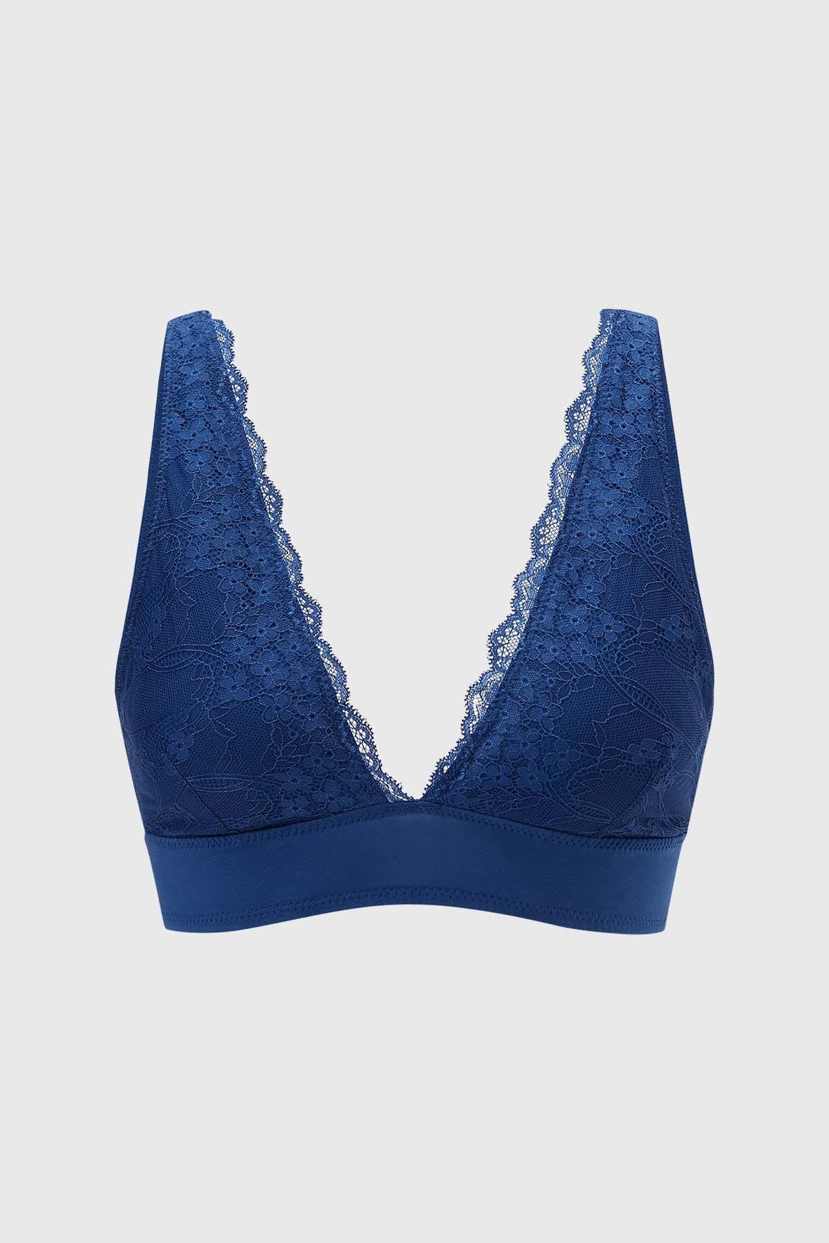 Sostén Mujer Peto Tipo Bralette Azul