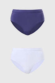 Calzón Mujer Bipack Detalle Encaje Azul