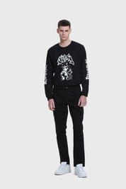 Jeans Hombre Slim Cargo Negro