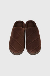 Pantufla Hombre Básica Café