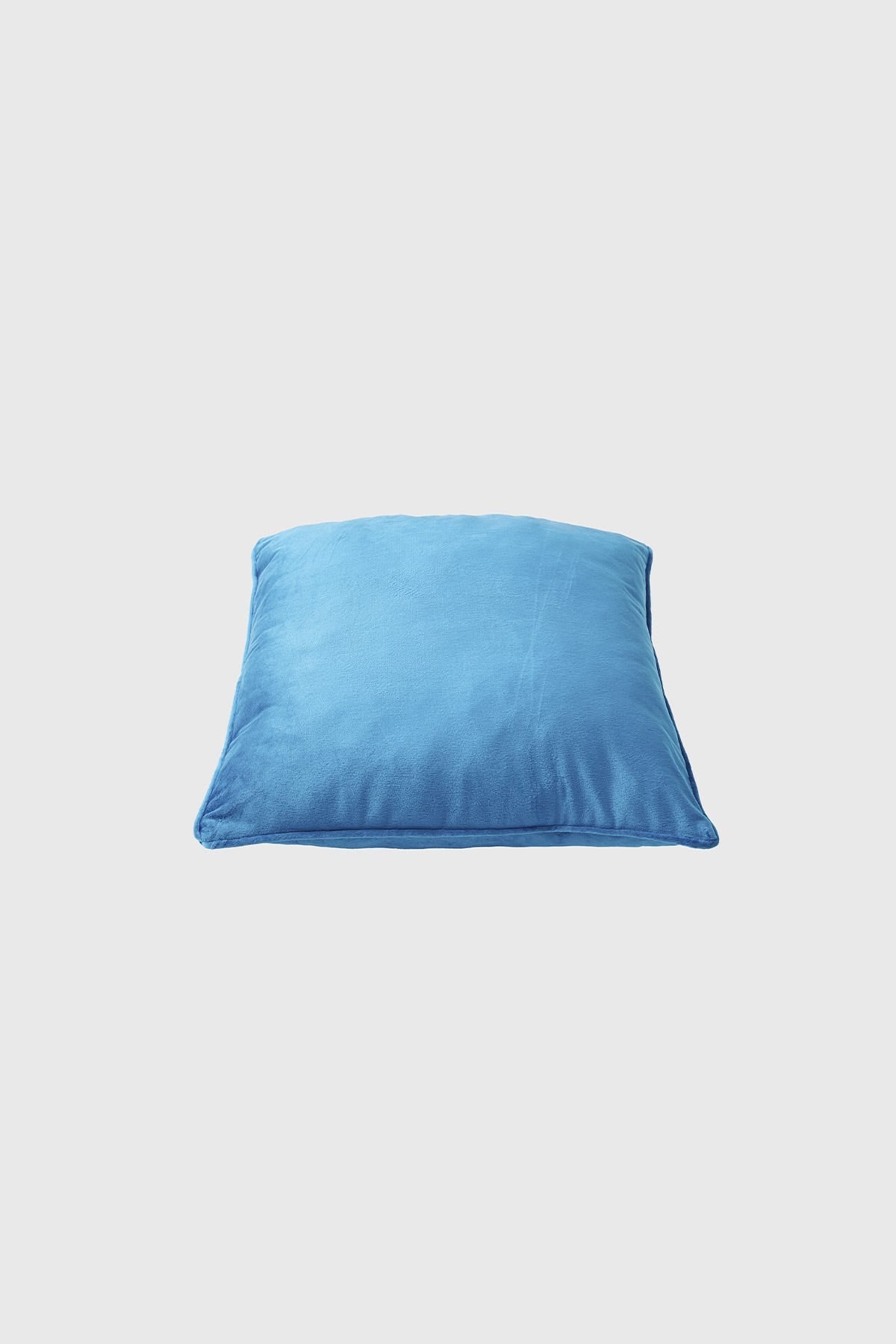 COJÍN VELVET LISO AZUL I