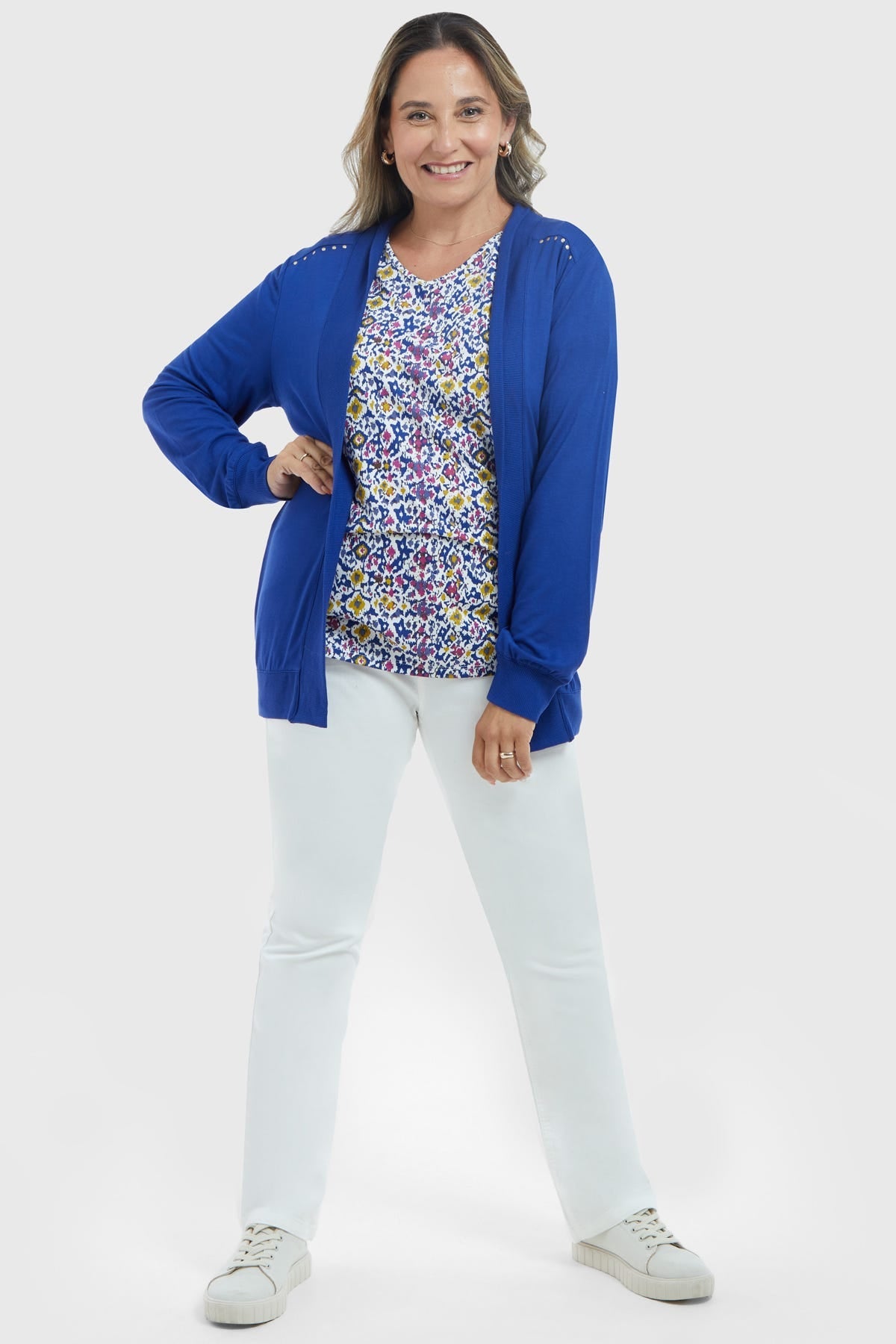 Polera Mujer Tapado Canesú Azul
