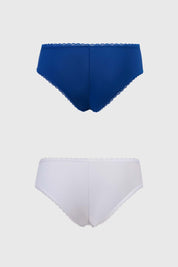 Calzón Mujer Bipack Pantaleta Culotte Azul